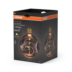 Matná LED žárovka E27 3,5 W DECOR LAMP, černá, náhrada 28 W