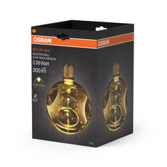 Matná LED žárovka E27 3,5 W DECOR LAMP, zlatá, střední