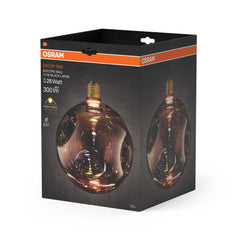 Matná LED žárovka E27 3,5 W DECOR LAMP, černá, velká