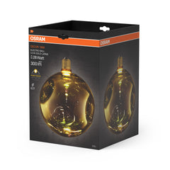 Matná LED žárovka E27 3,5 W DECOR LAMP, zlatá, velká
