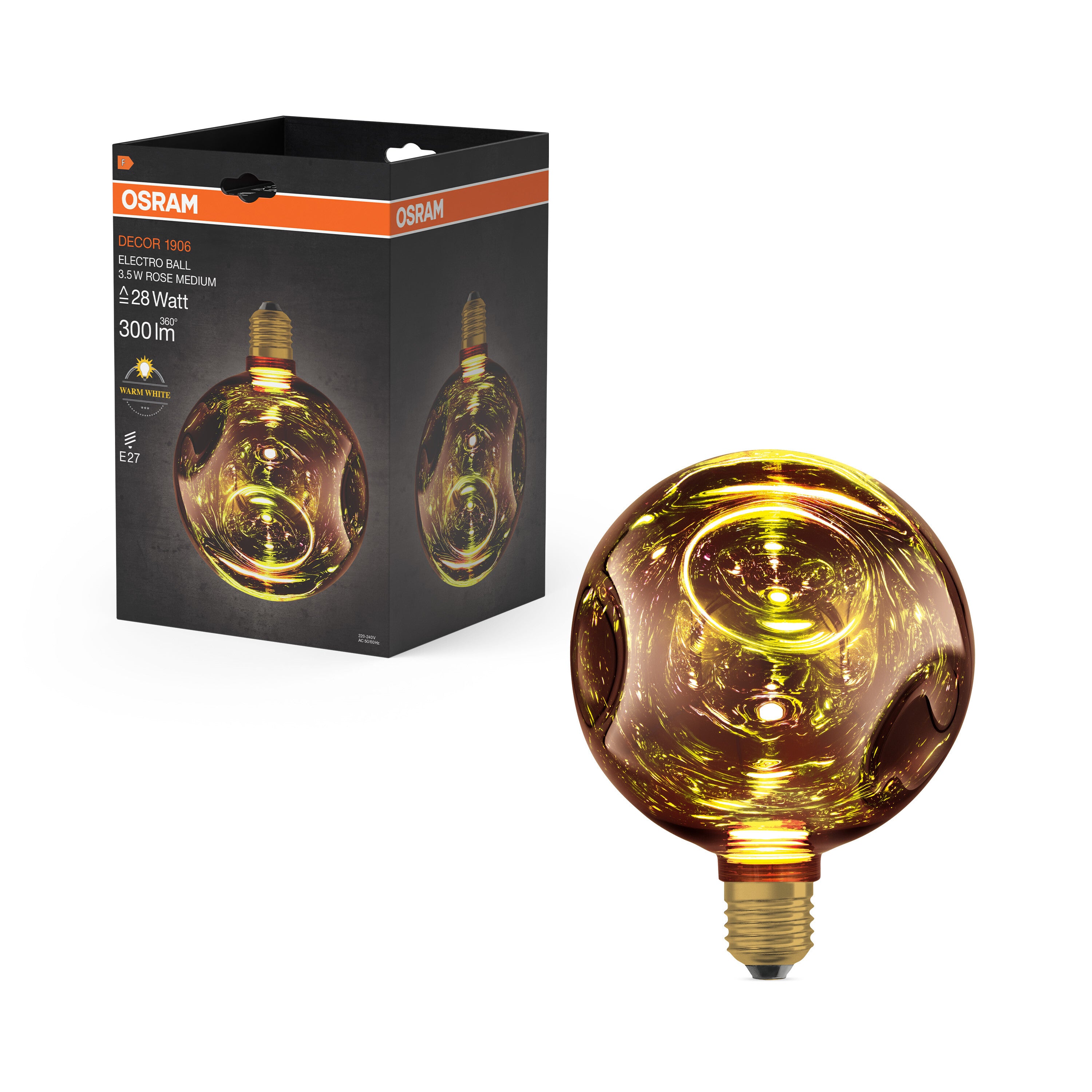 4099854607615 - Matná LED žárovka E27 3,5 W DECOR LAMP, Růže, střední - Žárovka - LEDVANCE e-shop