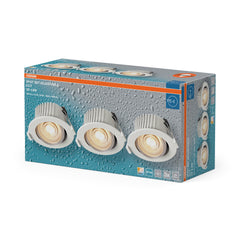 Vestavný LED reflektor CCT IP44, laditelná bílá, bílá