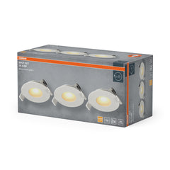 Vestavný LED reflektor 120°, teplá bílá, bílá