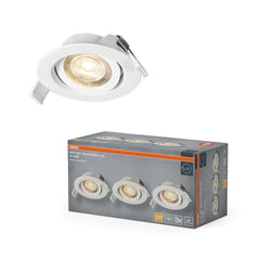 4099854595578 - Vestavný LED reflektor nastavitelný, teplá bílá, bílá - Podhledové svítidlo - LEDVANCE e-shop