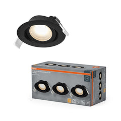 4058075853836 - Vestavný LED reflektor DIM 120°, teplá bílá, černá - Podhledové svítidlo - LEDVANCE e-shop