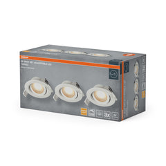 Vestavný LED reflektor DIM 120°, teplá bílá, bílá