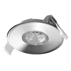Vestavný LED reflektor DIM IP65, teplá bílá, chrom