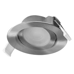 Vestavný LED reflektor nastavitelný 120°, teplá bílá, nikl