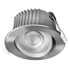 Vestavný LED reflektor CCT IP44, laditelná bílá, nikl