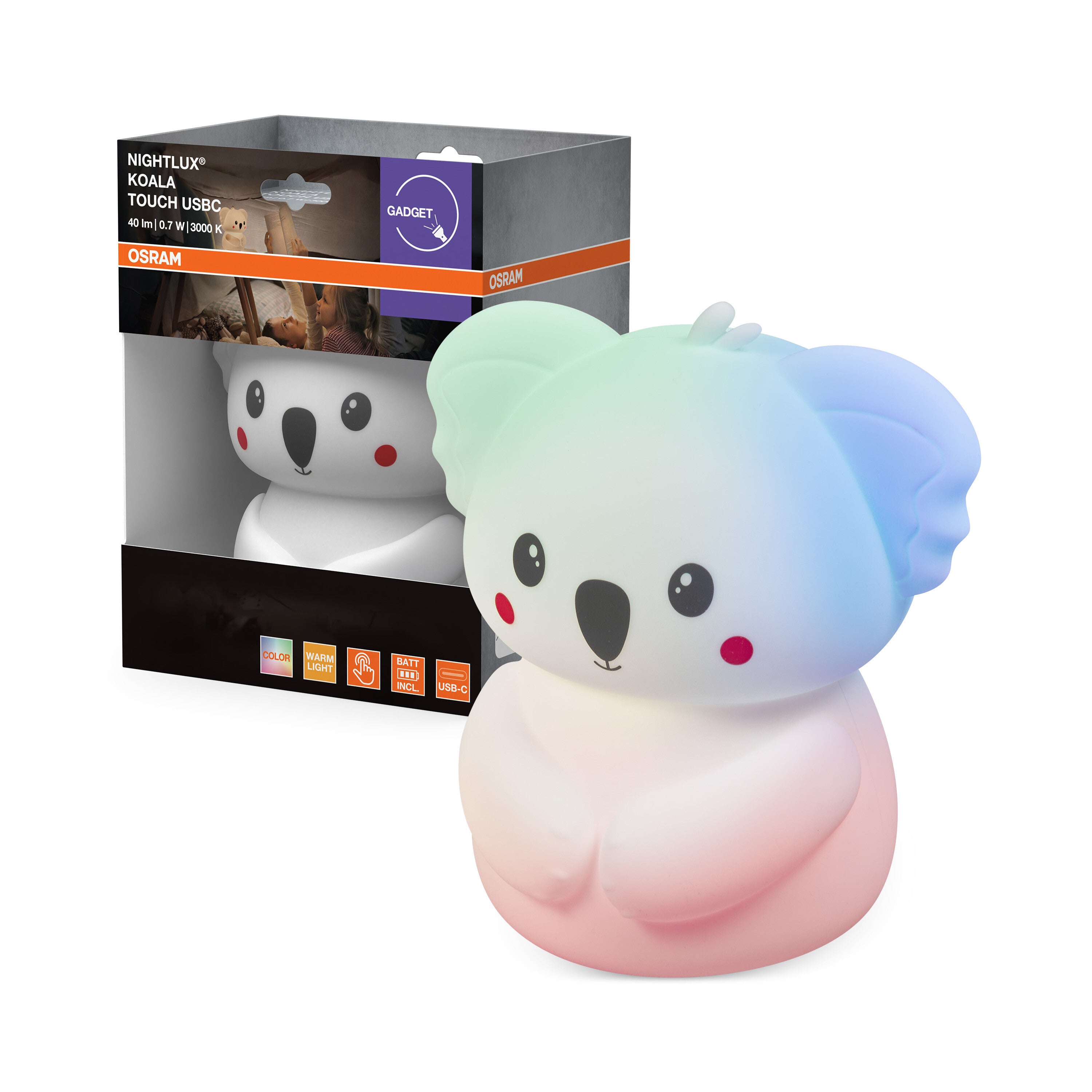 4099854670107 - Orientační svítidlo NIGHTLUX® Touch RGBW Koala - Orientační svítidlo - LEDVANCE e-shop