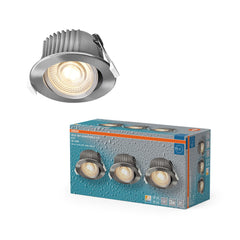 4099854596087 - Vestavný LED reflektor CCT IP44, laditelná bílá, nikl - Reflektor - LEDVANCE e-shop