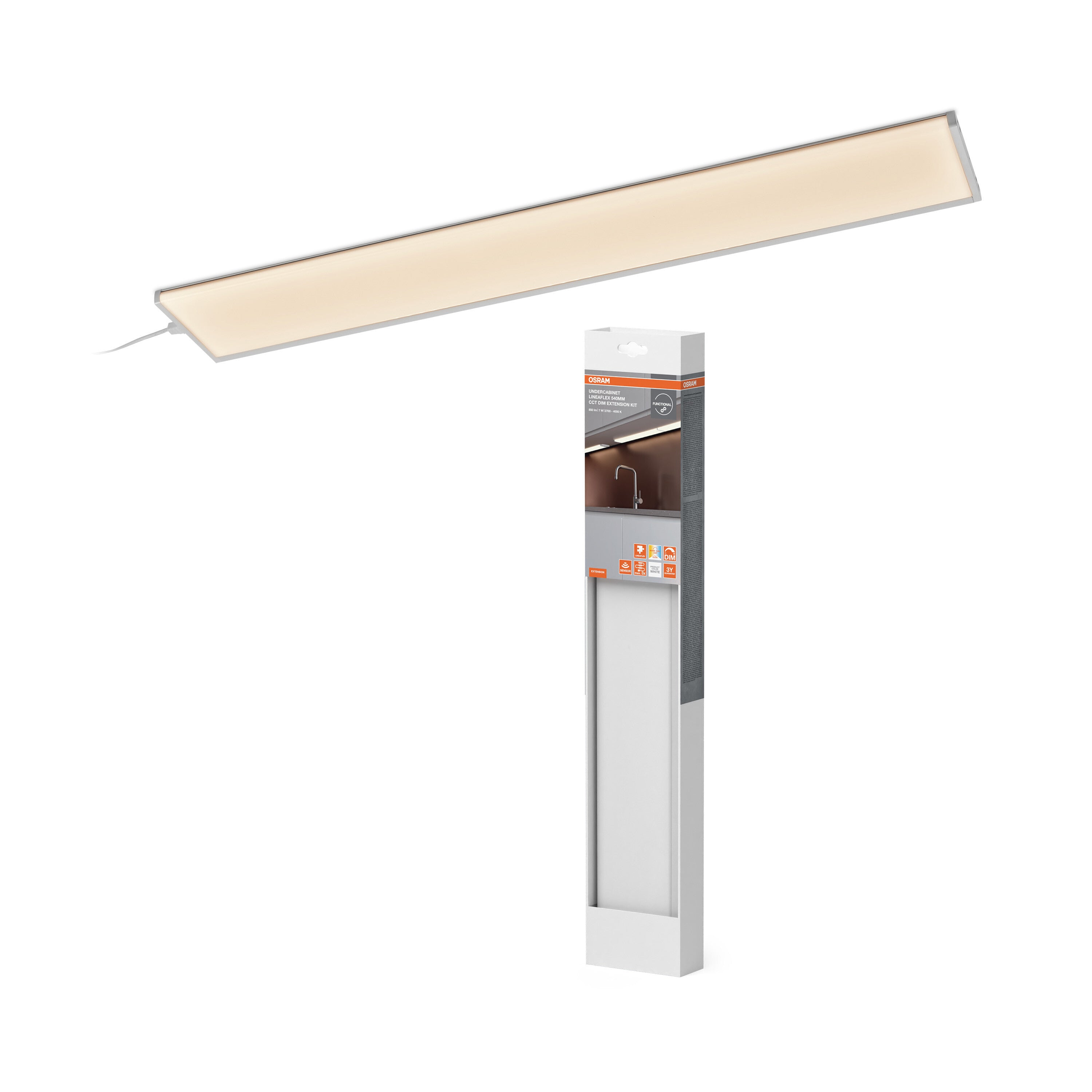4099854628221 - Podlinkový LED pásek Lineaflex, laditelná bílá, 540 mm, 7,00 W - Podlinkové svítidlo - LEDVANCE e-shop
