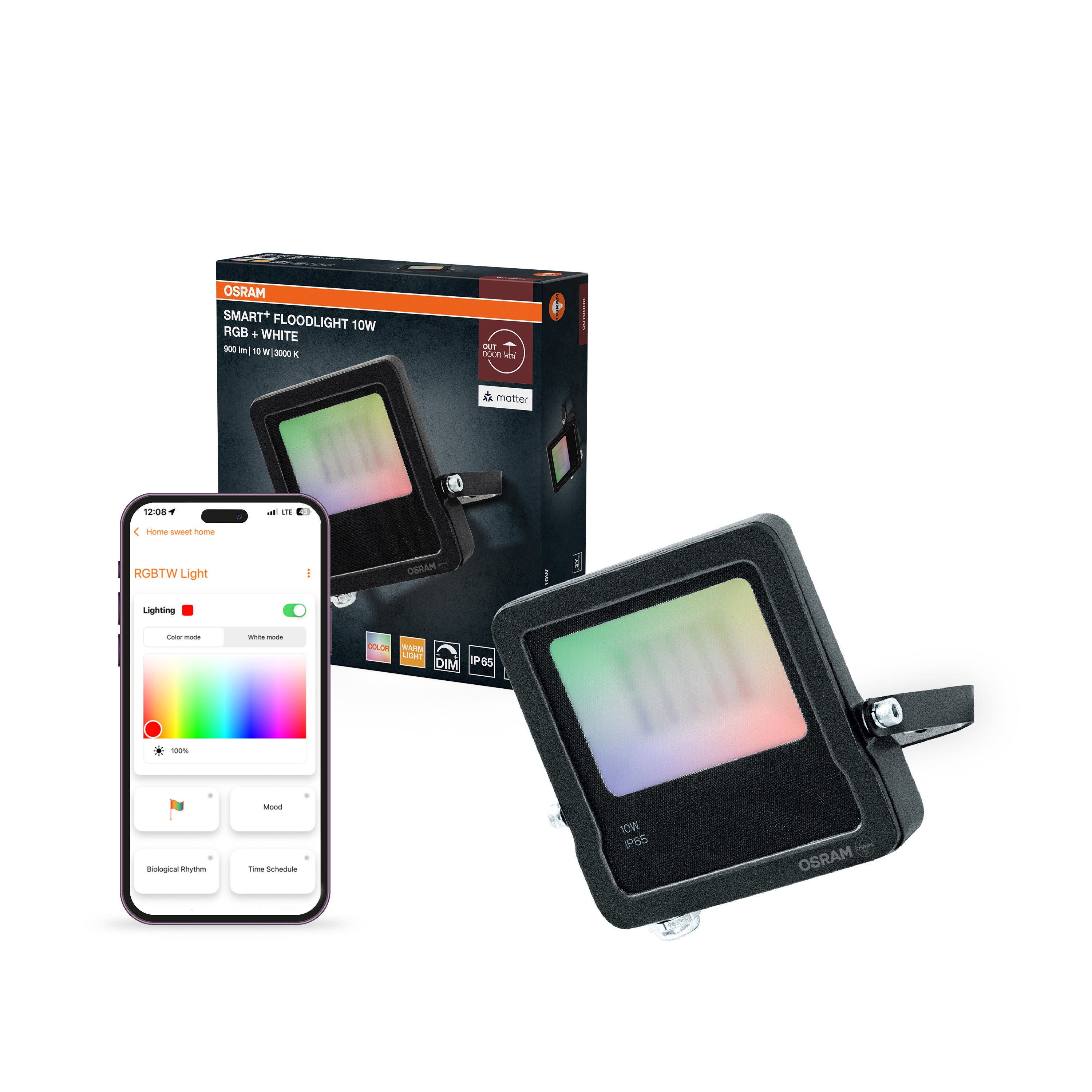 4099854739903 - Venkovní reflektor SMART+ MATTER Floodlight 10W, RGBW - Reflektor - LEDVANCE e-shop