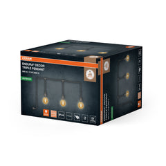ENDURA® Decor přenosný závěsný, šedá, teplá bílá, 300 °, 4,00 W