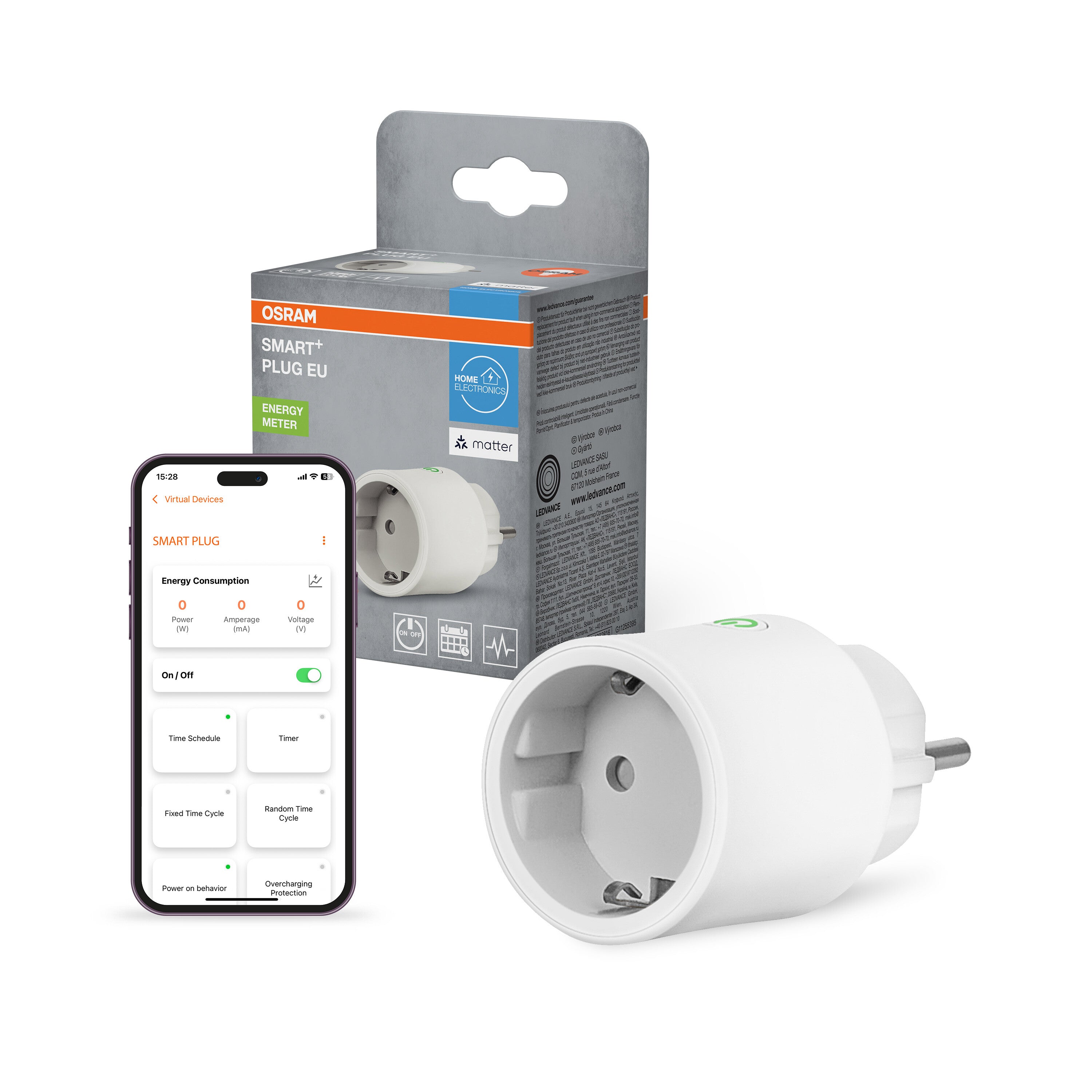 4099854419201 - SMART+ Chytrá zásuvka Matter přes WiFi Bílá - Zásuvka - LEDVANCE e-shop