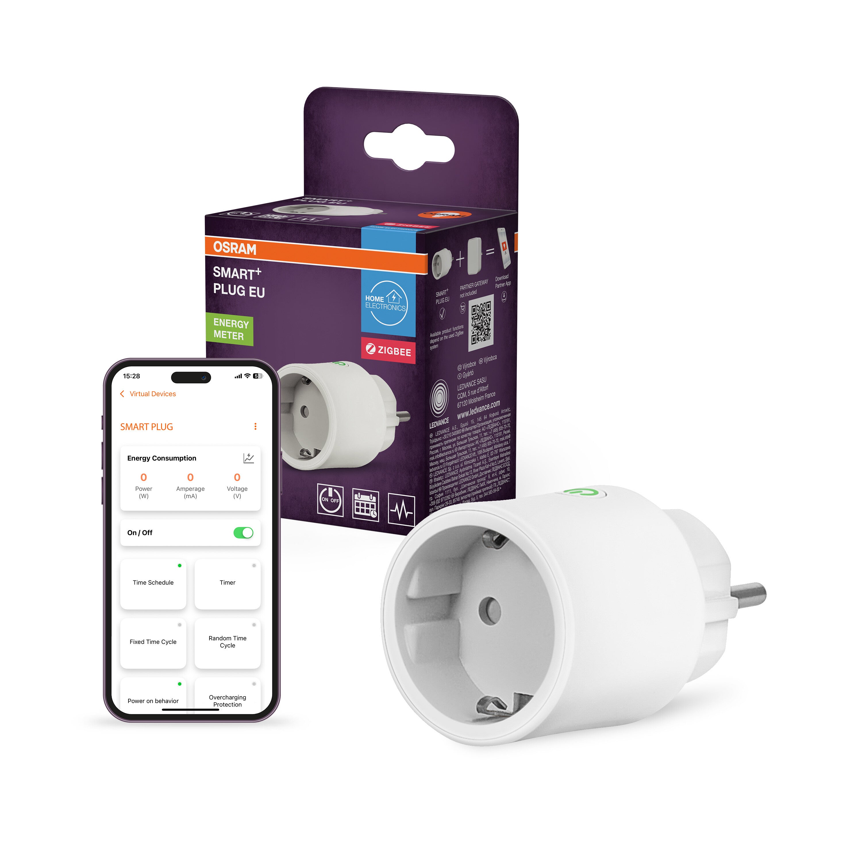 4099854419263 - SMART+ Chytrá zásuvka ZigBee Bílá - Zásuvka - LEDVANCE e-shop