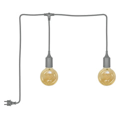 ENDURA® Decor přenosný závěsný, šedá, teplá bílá, 300 °
