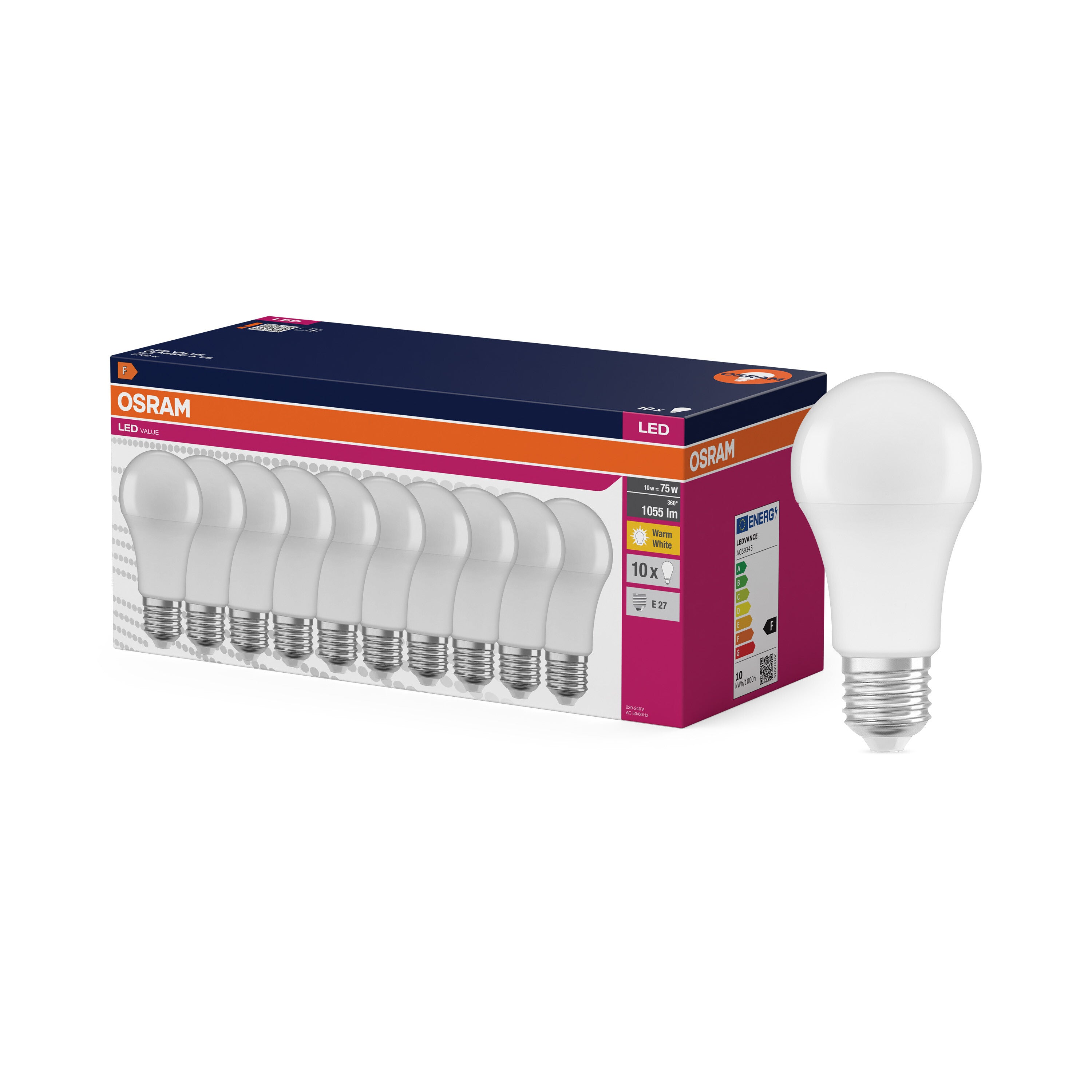 4099854808098 - Matná LED žárovka E27 10 W CLASSIC A, teplá bílá, náhrada 75 W - Žárovka - LEDVANCE e-shop