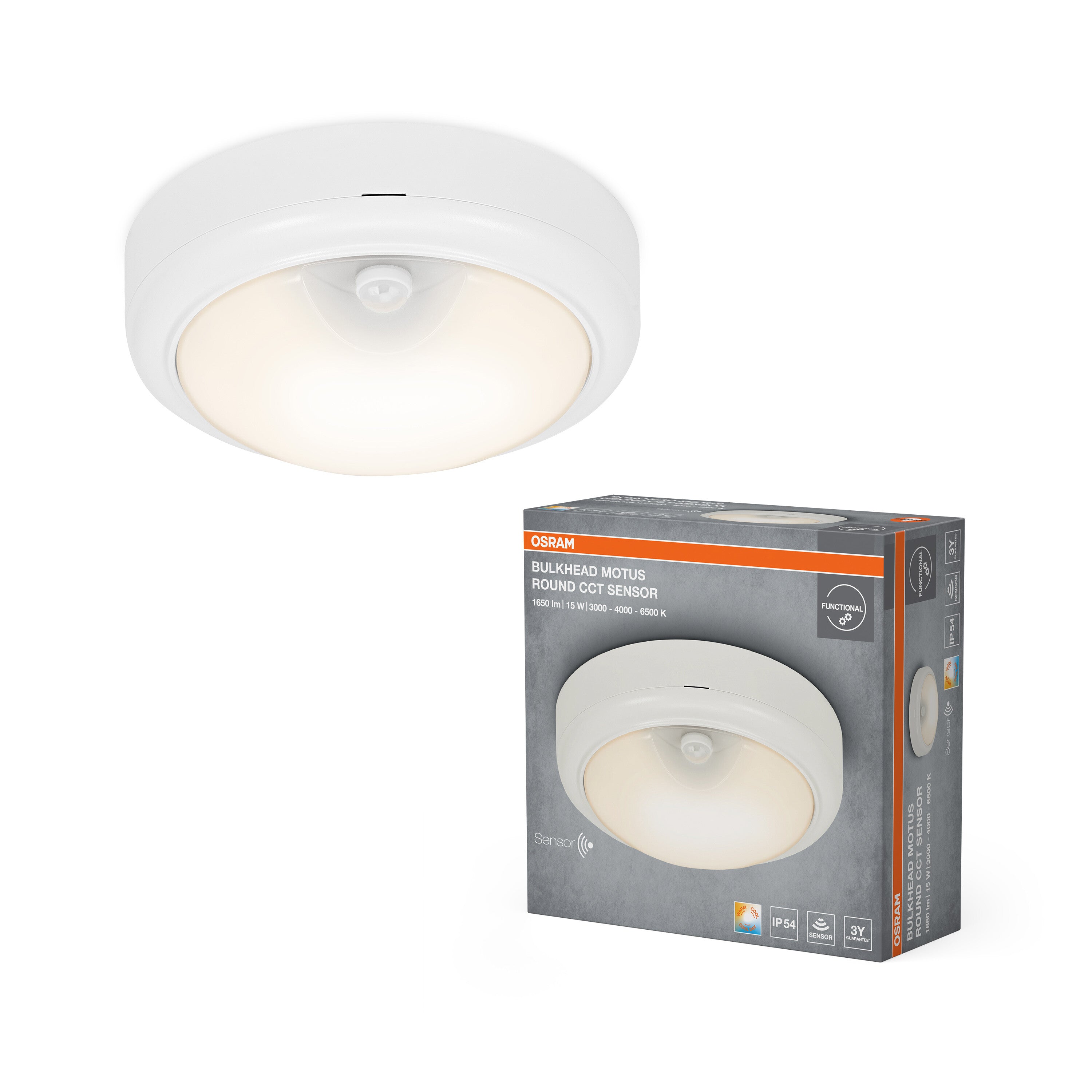 4099854689864 - Stropní svítidlo Bulkhead Motus, bílá, laditelná bílá - Stropní svítidlo - LEDVANCE e-shop