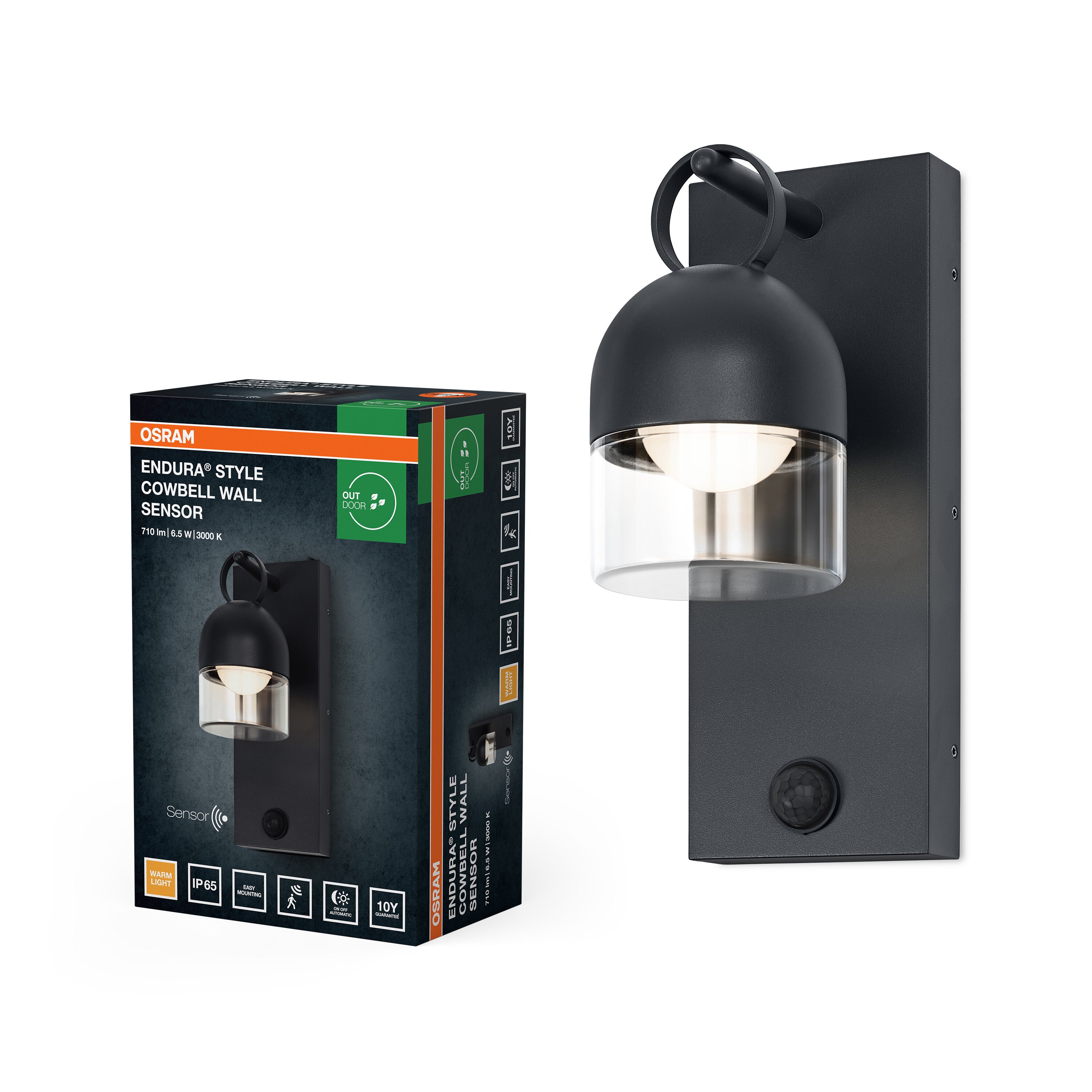 4099854709463 - Venkovní svítidlo ENDURA® Style Cowbell IP65, šedá, teplá bílá, 110 ° - Venkovní dekorativní svítidlo - LEDVANCE e-shop