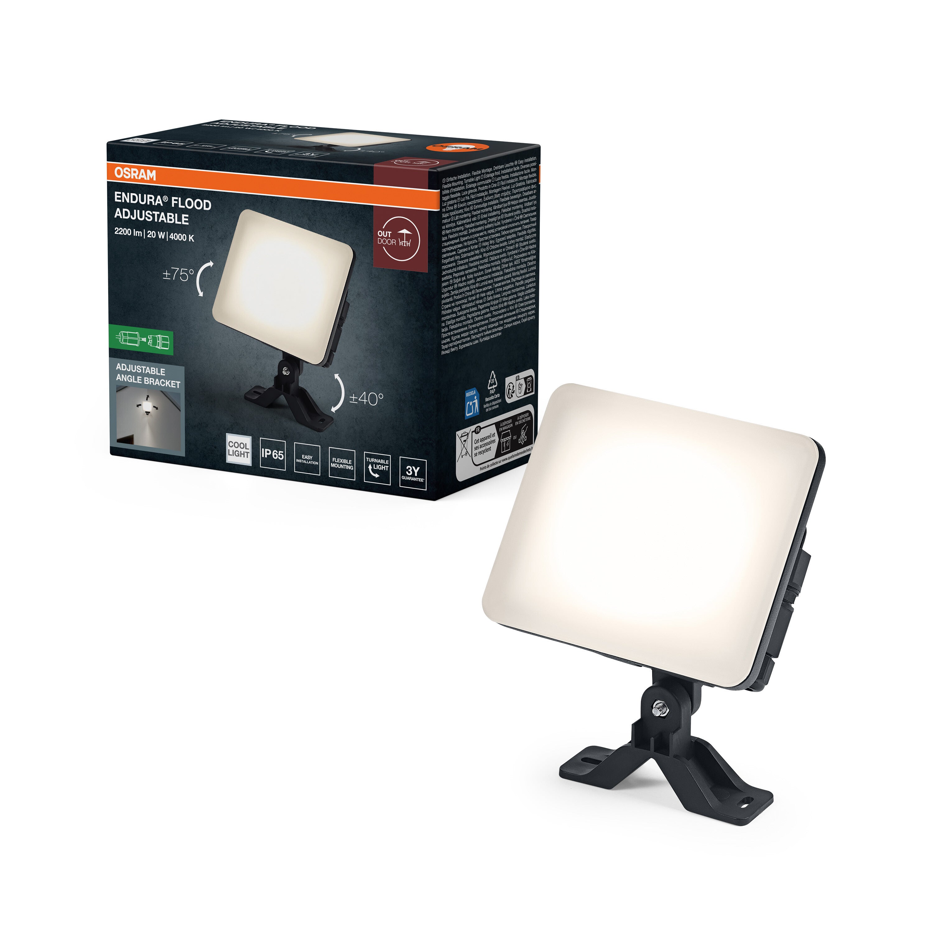 4099854705953 - Venkovní reflektor ENDURA® nastavitelný, 120 ° - Reflektor - LEDVANCE e-shop
