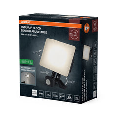 Venkovní reflektor ENDURA® nastavitelný se senzorem 30W, 120 °, černá