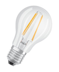 Průhledná LED žárovka E27 7 W CLASSIC A, studená bílá
