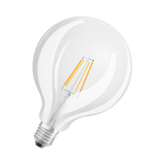 Čirá LED žárovka E27 7W STAR GLOBE, studená bílá