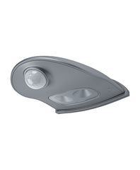 Šedé venkovní nástěnné LED světlo DOOR DOWN IP54 se senzorem OSRAM