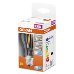 Klasická LED žárovka E27 6,5 W STAR, studená bílá