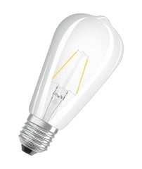 Průhledná LED žárovka E27 2,5 W EDISON, teplá bílá