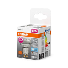 Stmívatelná LED bodovka GU10 7,9 W, studená bílá