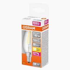 Stmívatelná LED svíčková žárovka E14 4,8 W CLASSIC B, teplá bílá