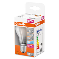 Matná stmívatelná LED žárovka E27 4,8 W CLASSIC A, studená bílá