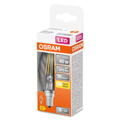 Retrofit LED žárovka E14 4 W CLASSIC BW, teplá bílá
