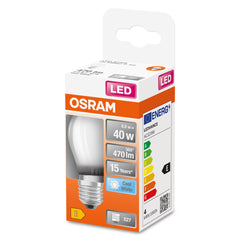 Mini LED matná žárovka E27 4 W CLASSIC P, studená bílá