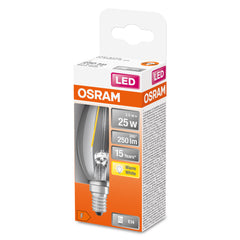 Malá LED svíčková žárovka E14 2,5 W CLASSIC B, teplá bílá