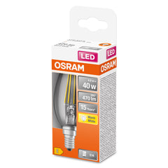 Malá LED svíčková žárovka E14 4 W CLASSIC B, teplá bílá