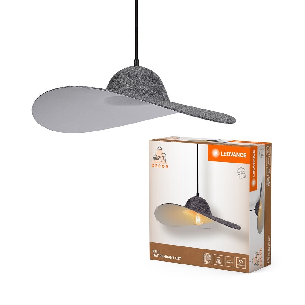 Asymetrický lustr dekorativní E27 6 W FELT HAT PENDANT