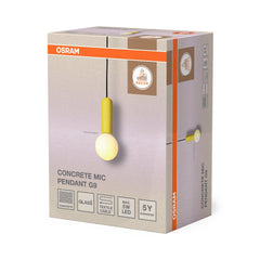4058075848306 - Betonové závěsné svítidlo Concrete Mic, 1x G9, Žluté - Czechia LEDVANCE e - shop