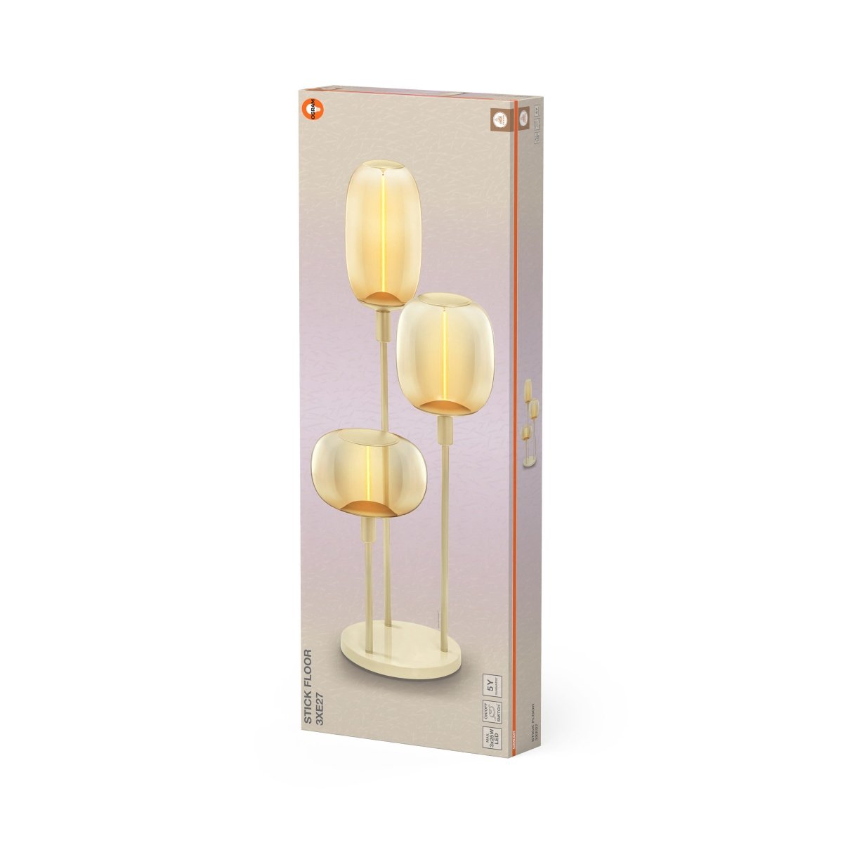 4099854453632 - Béžová Dekorativní stojací lampa 3xE27 - Stojací lampa - LEDVANCE e - shop