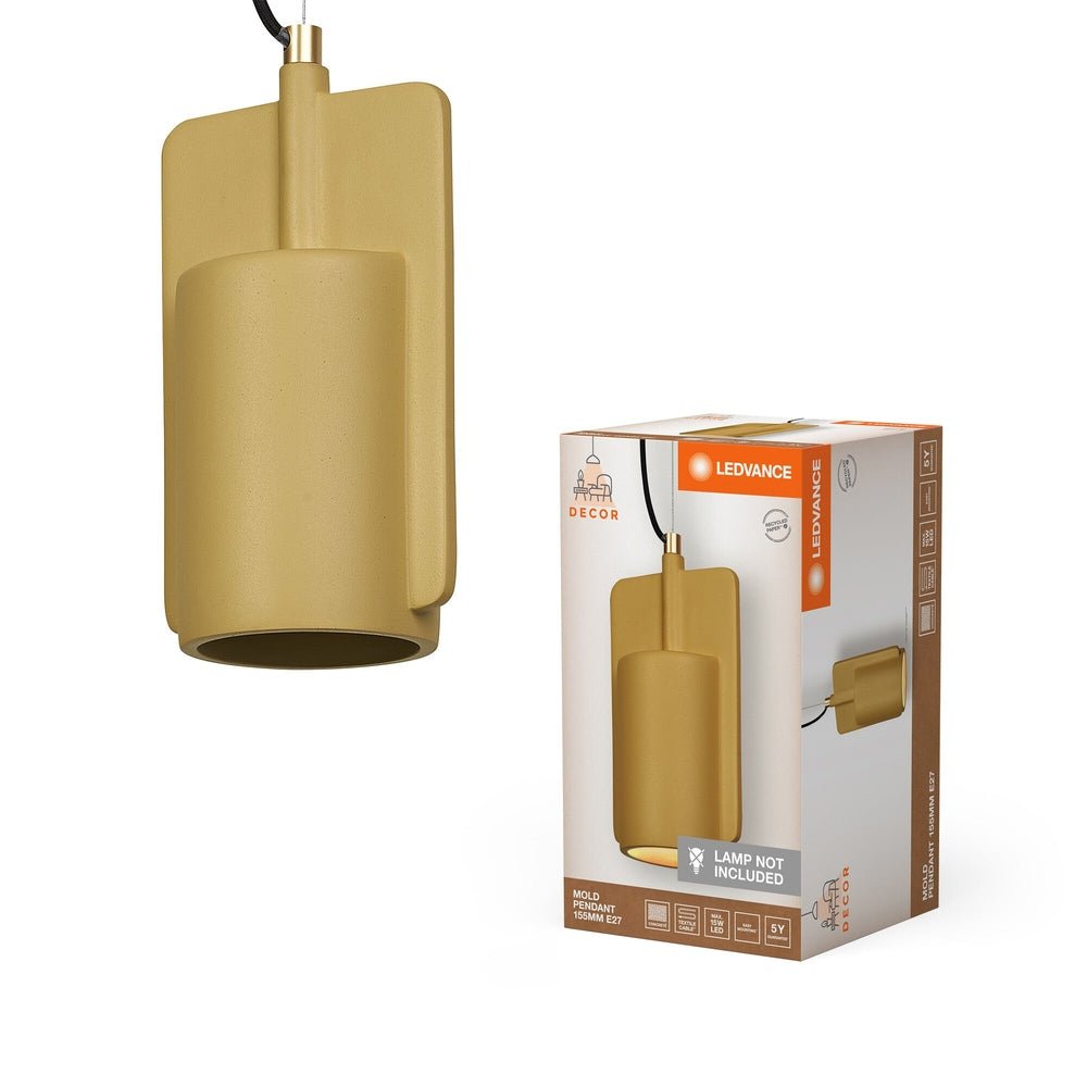 Béžový lustr dekorativní E27 MOLD PENDANT 155mm