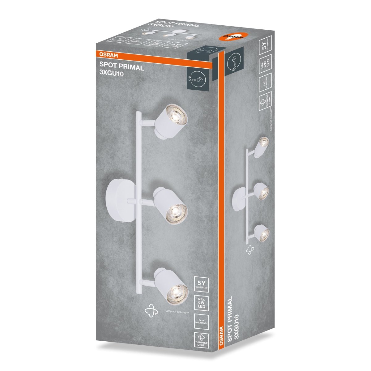 4099854587467 - Bílá Bodovka LED SPOT PRIMAL 3xGU10 465 mm - Bodovka - Czechia LEDVANCE e - shop