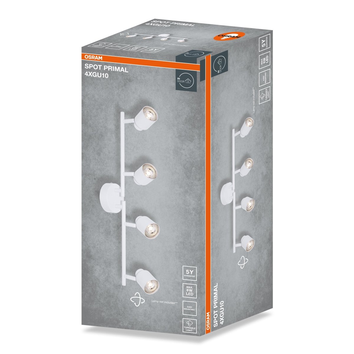 4099854587504 - Bílá Bodovka LED SPOT PRIMAL 4xGU10 580 mm - Bodovka - Czechia LEDVANCE e - shop