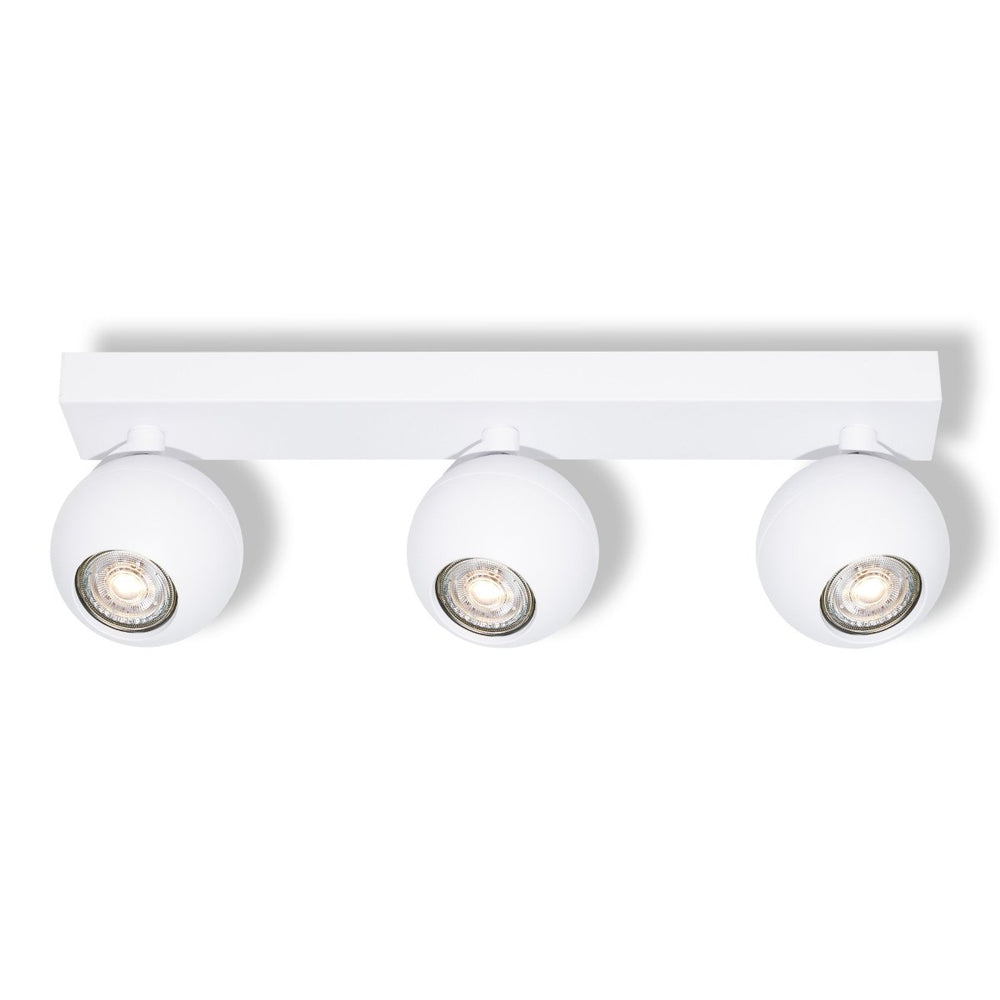 Bílá Bodovka SPHERAL 3xGU10 380 mm
