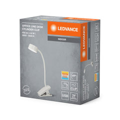 4099854388552 - Bílá stolní lampa připínací USB 4.8W CYLINDER, laditelná bílá - Stolní lampa - LEDVANCE e - shop