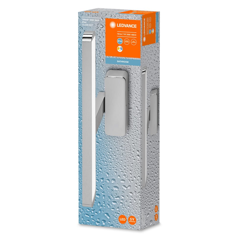 4099854096099 - Bílé koupelnové LED svítidlo 7 W ORBIS DISC, laditelná bílá - Nástěnné svítidlo - LEDVANCE e - shop