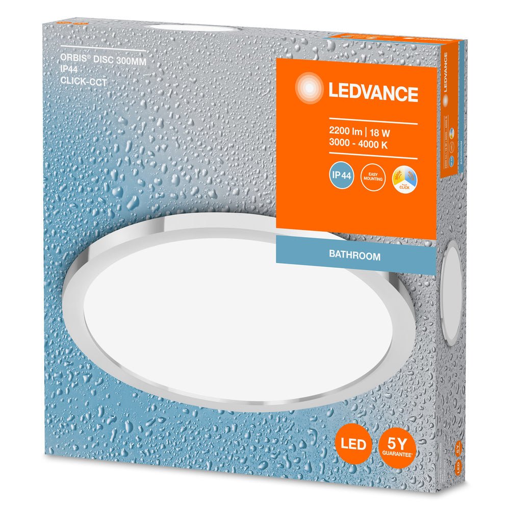 4099854096136 - Bílé koupelnové LED svítidlo ORBIS 300mm, laditelná bílá - Stropní svítidlo - LEDVANCE e - shop