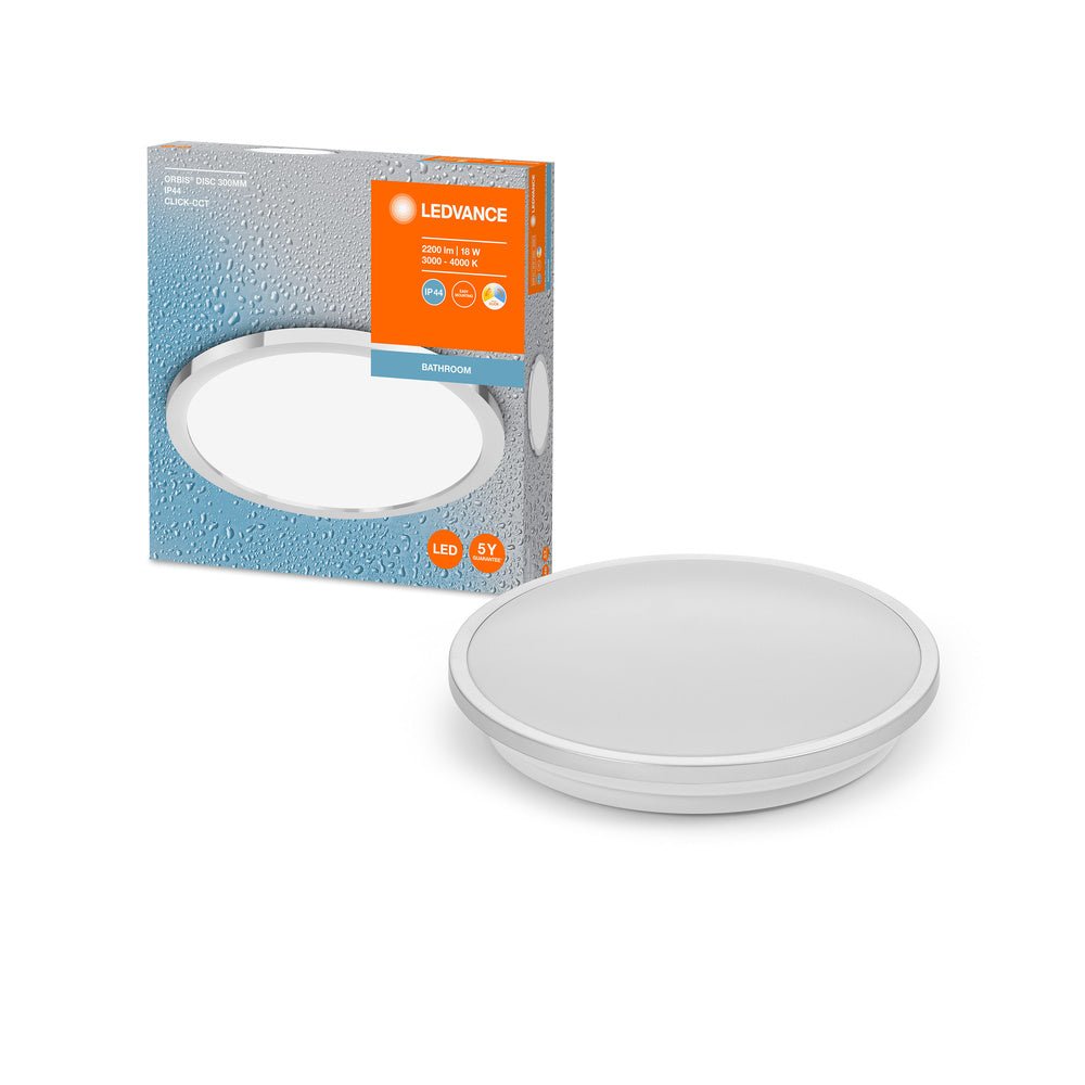 Bílé koupelnové LED svítidlo ORBIS 300mm, laditelná bílá