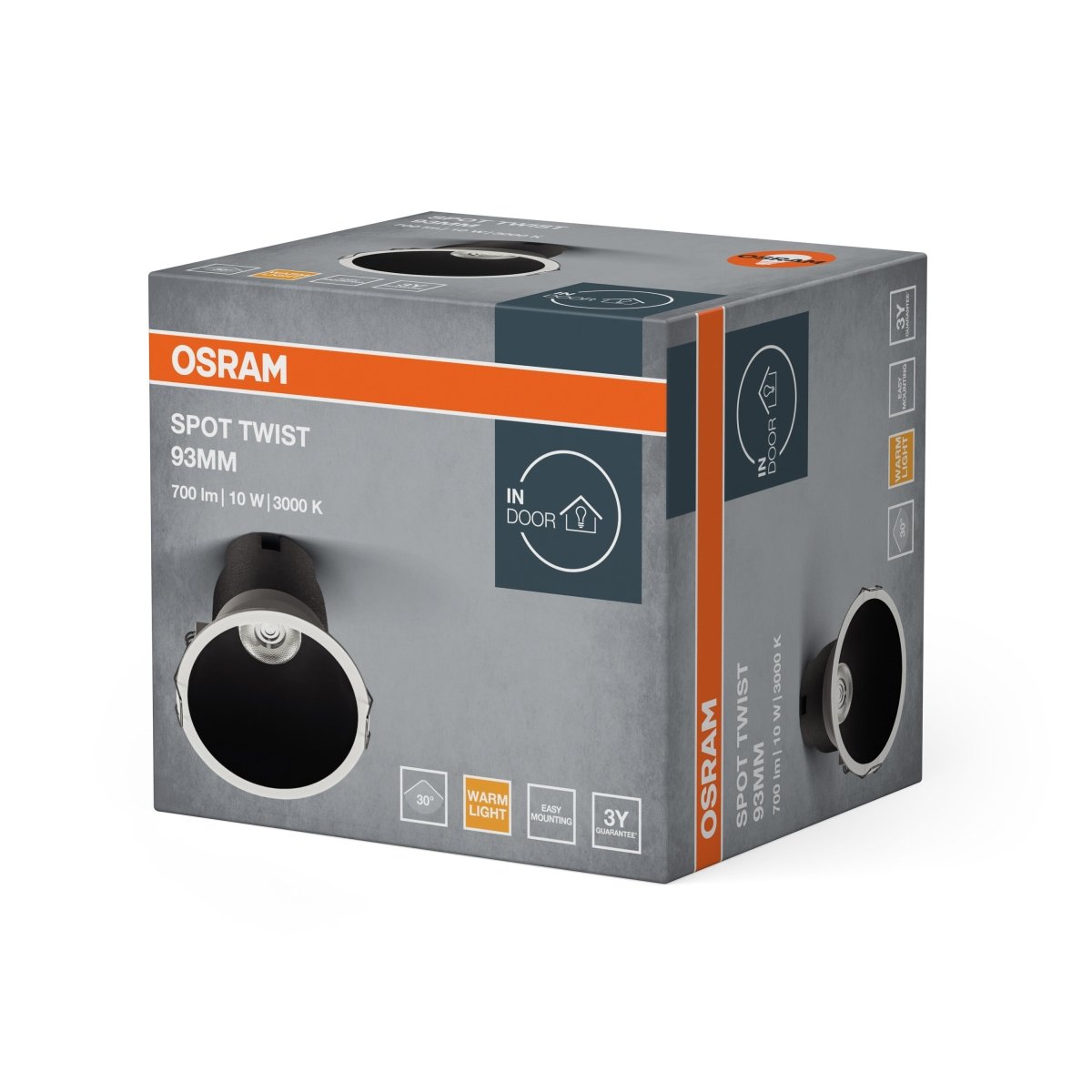 4099854446993 - Bílé LED podhledové svítidlo 10 W SPOT 93mm, teplá bílá OSRAM - Podhledové svítidlo - LEDVANCE e - shop